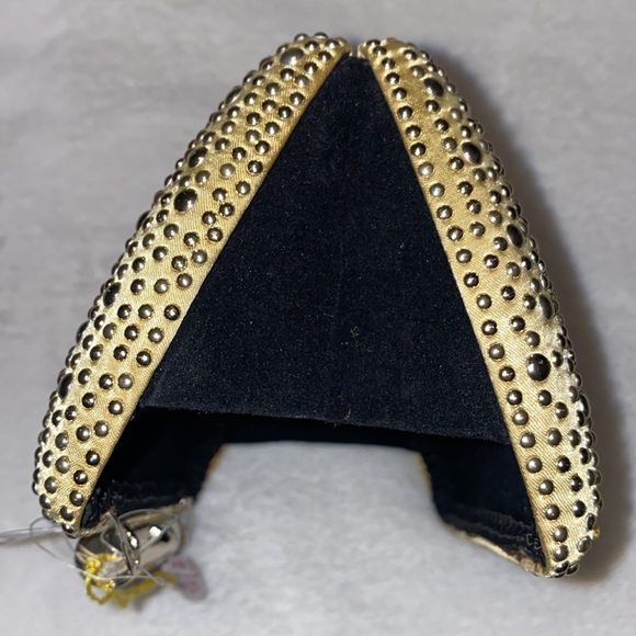 J Blue Gold Studded Evening Clutch/Crossbody - Picture 7 of 8